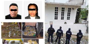 Detienen a dos personas con más de 700 dosis de droga en Hidalgo