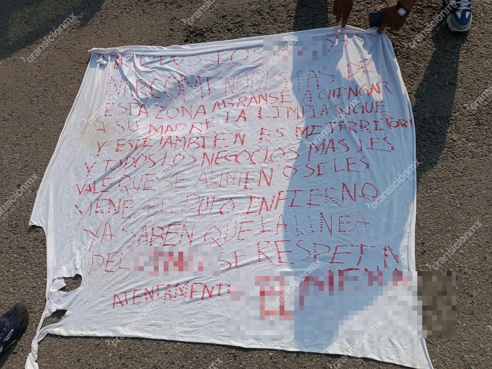 Localizan Presunta Narco Manta En El Periférico De Tlaxcala Transicionmx