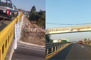 Localizan presunta narco-manta en puente de Tizatlán 