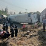 Autobús de pasajeros choca con el tren de Atitalaquia, Hidalgo