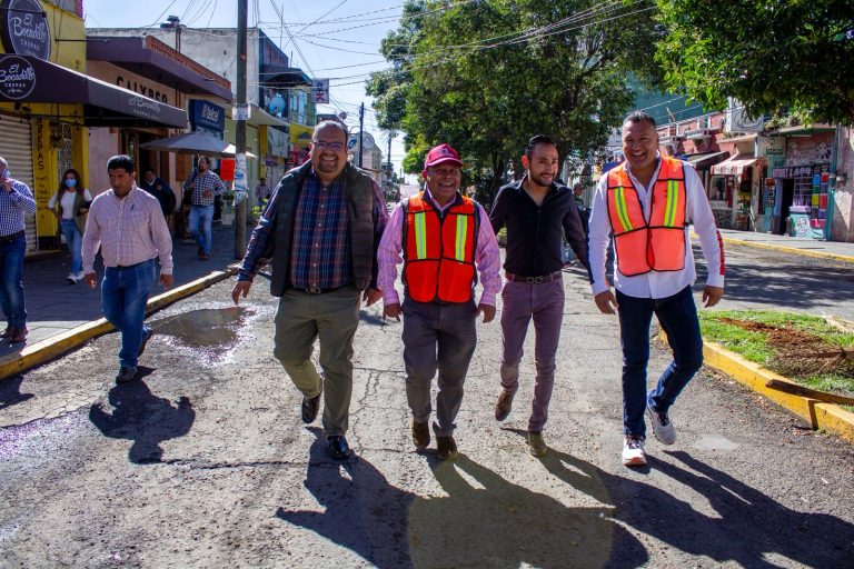 Arranca Javier Rivera obras de reencarpetamiento en Apizaco