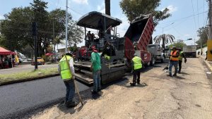 Fortalece Pepe Chedraui vialidades con el Tren Capitalino de Pavimentación
