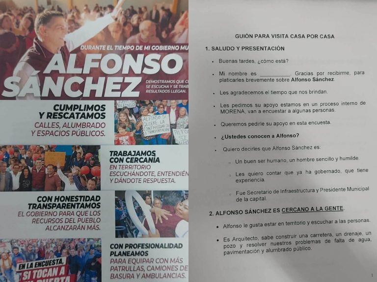 Revelan guía para promover a Alfonso Sánchez con personal gubernamental