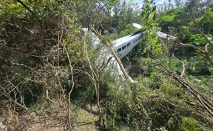 Se desploma avioneta en Pesquería, Nuevo León; reportan tres tripulantes lesionados