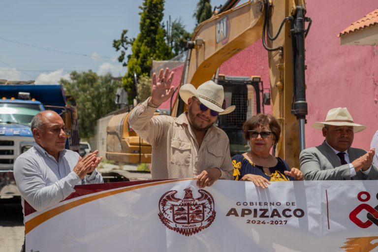Gobierno de Apizaco inicia la primera etapa de rehabilitación de la Avenida de los Pinos en beneficio de más de 5 mil habitantes