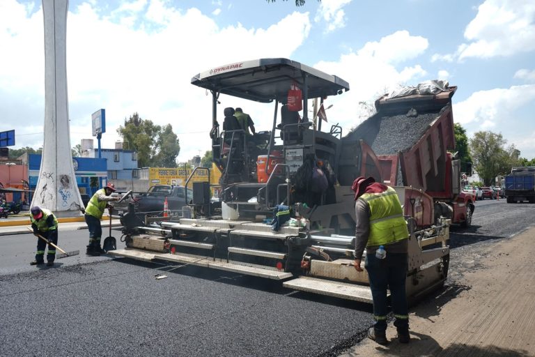 Supervisa Pepe Chedraui trabajos del Tren Capitalino de Pavimentación en bulevar Héroes del 5 de Mayo