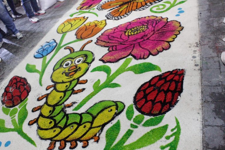 #GALERÍA 📷 | Arte efímero que se vuelve fe: así crean los tapetes para La Noche que Nadie Duerme en Huamantla