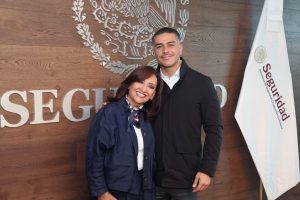 Se reúne Lorena Cuéllar con Harfuch, refuerzan coordinación de seguridad en Tlaxcala