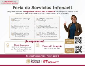 Acercan Ayuntamiento de Apizaco e INFONAVIT soluciones de vivienda a derechohabientes