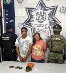 Detienen Marina y Policía de Apizaco a sujetos con narcóticos