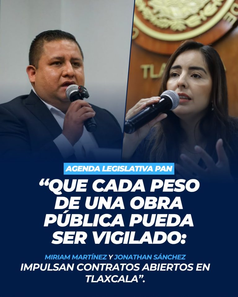 Que cada peso de una obra pública pueda ser vigilado: Miriam Martínez y Jonathan Sánchez impulsan contratos abiertos en Tlaxcala