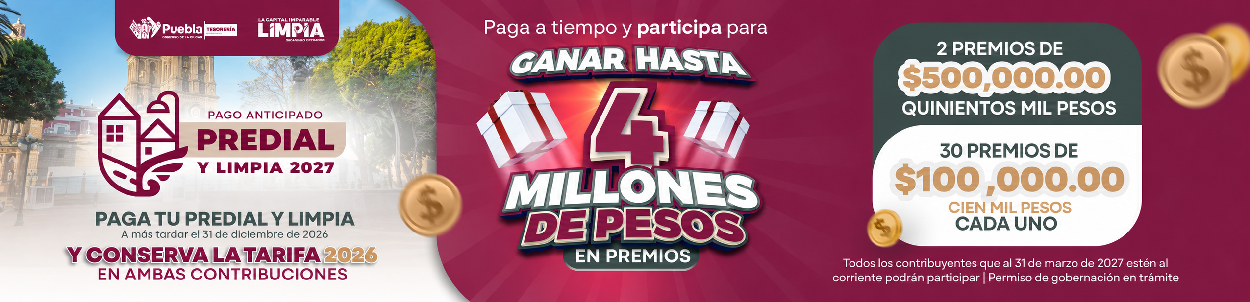Promoción Predial Puebla_ Gana Hasta 4 Millones