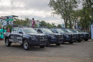 Entrega Javier Rivera 11 nuevas patrullas para fortalecer la seguridad de Apizaco